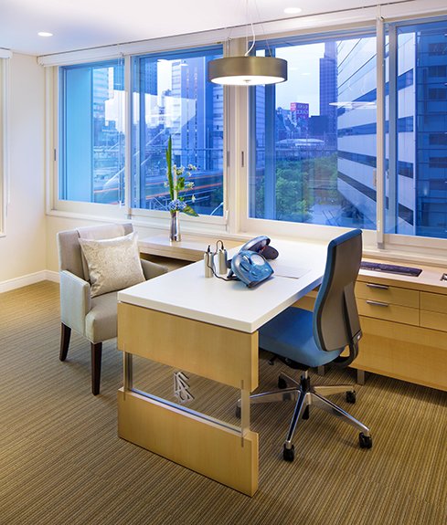 Auditing (spiritual counseling) room in Tokyo Ideal Org